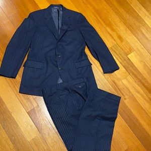 Vintage polo by Ralph Lauren blue pinstripe suit
